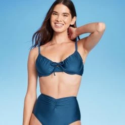 Women's Tie Detail Underwire Bikini Top - Shade & Shore™ Teal Blue Shine 6 Women's Tie Detail Underwire Bikini Top - Shade & Shore™ Teal Blue Shine -Shade & Shore Sales Shop GUEST edd7c309 cf0c 40f5 bf1f 20e5d712f2a0