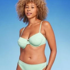 Women's Ribbed Underwire Bikini Top - Shade & Shore™ Green -Shade & Shore Sales Shop GUEST f1b6b310 2fd9 484e a84d 3aced4e2c26e