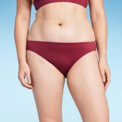 Women's Medium Coverage Hipster Bikini Bottom - Shade & Shore™ Burgundy -Shade & Shore Sales Shop GUEST f65c6769 64d1 436d a168 66902248850e