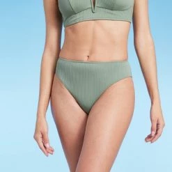 Women's Ribbed Mid-Rise Hipster Bikini Bottom - Shade & Shore™ White -Shade & Shore Sales Shop GUEST f81fe11f b519 4074 aa91 6262428a9048