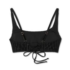 Women's Velour Ribbed Bralette Bikini Top - Shade & Shore™ Black -Shade & Shore Sales Shop GUEST f84faee9 1cb3 434c afc1 0acbcc8dbf47