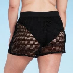 Women's Pull-On Crochet Cover Up Shorts - Shade & Shore™ Black -Shade & Shore Sales Shop GUEST fa38d96b 4997 4af9 95b3 675b3c3d9d20