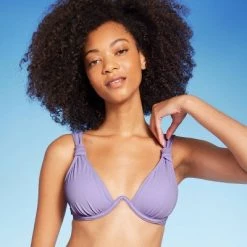 Women's Knot Detail Continuous Underwire Bikini Top - Shade & Shore™ Teal Blue -Shade & Shore Sales Shop GUEST fa39a25c a02b 4a5c bf37 ae4e333a4d23