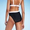 Women's High Waist Cheeky Wide Band Bikini Bottom - Shade & Shore™ Black/white